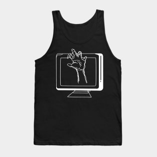 Zombie attack | Straight outta Internet | Retro Computer Tank Top